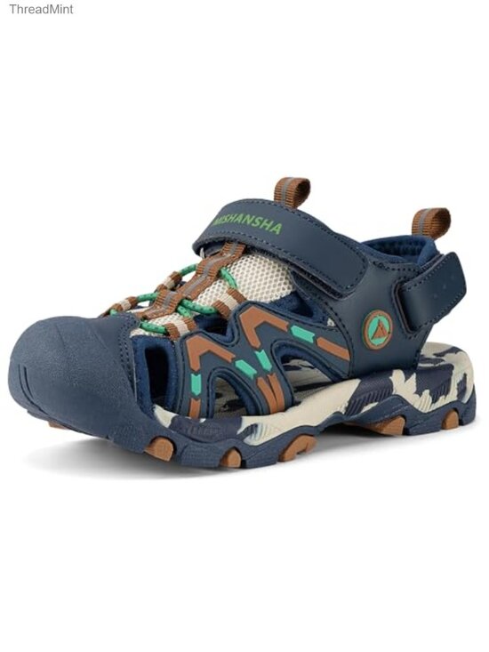 Other - Kids Closed Toe Athletic Sport Sandals | Hook & Loop Adjustable | Quick-Dry PU